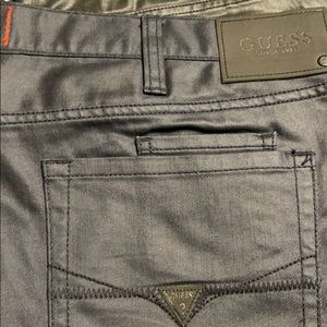 Guess Men’s coated Jeans Blue Ultra Slim Sz 40x32